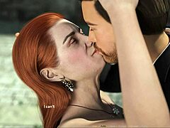 Redhead With Shaved Pussy Plays After Party