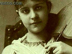 Retro Vintage Scene With Hairy Antique Beaver