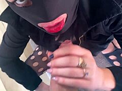 Latina milf milfycalla in fetish roleplay, sucking cock and getting cum on her big ass