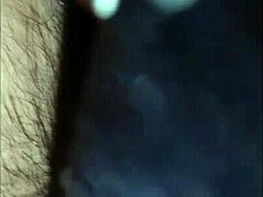 My wife in sexy lingerie begs for cum inside