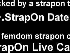 मैं तुम्हें इस स्ट्रैपऑन से जोर से चोदूंगी जब तक तुम चिल्लाओगे नहीं