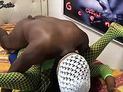 rough-hard and fast black couple fucking-amateurs pornography