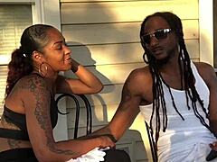 Latina Ebony In Glasses Sucks To Squirting Orgasm