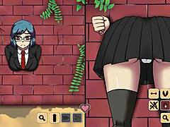 we invite another girl into the wall for anal blowjob and creampie fun