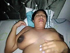 Hey best friend, can your pregnant brunette wife swallow my cum while we enjoy her natural tits at home?