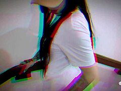 Pov, sucking neighbor's cock on stairs