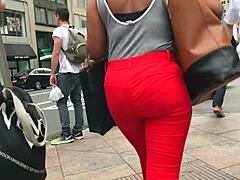 Beautiful PIECE OF CHOCOLATE Ebony Ass Hidden Candid Cute Black