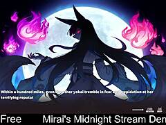 Mirai's midnight stream demo features intense nude dating game actions