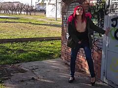 Teen 18+ squirts in public park today