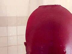 Kisses in the dorm with a pretty brunette