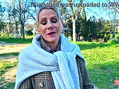 French blonde cougar Victoria with big tits explores slutty milf fantasies part 1