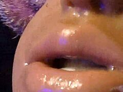 Why does mature european Gazzadomm love dirty talking spitting in close up solo