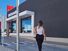 brunette amateur takes big cock assfucking after bigmac outing in homemade scene