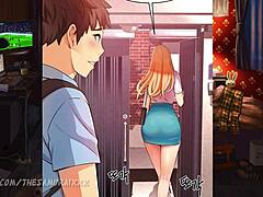 Loser Fucks Hot Blonde Friend and Cums Inside Shaved Pussy