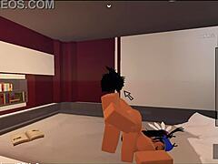 Bitch feels intense pleasure as she's bent over and fucked doggystyle by emo fan before creampie