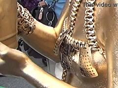 Osu Gold Powder Show Reveals Nipples in Costume Slip