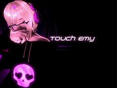 gothic girl in a bdsm pegging virtual reality experience