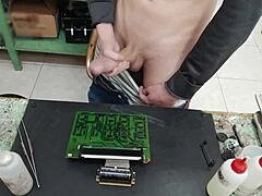 I Blast Massive Cumshot On Client's Machine