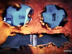 is there any problem officer halloween with big tits cock licking blowjob