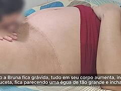 Married Housewife Cums From Husband Cunilingus Almost Caught By Son