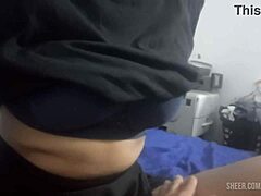 Slim 18-year-old Latina teen lets me touch her perfect tits. Her wet pussy drives me crazy in POV.