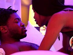 In this homemade video, Fae and Cheta from Beastnkittylove share sucking and doggystyle