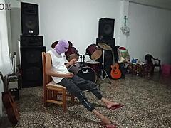 Sexy Music Teacher Drives Student Wild with Her Curves