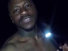 Privately Flashing Natural Tits on a Warm 70-Degree Night Under the Moonlight