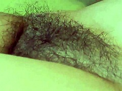 Chubby milf spreads legs for hairy pussy lick to orgasm.