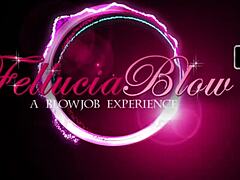 Blonde girlfriend gives amazing blowjob to her lover