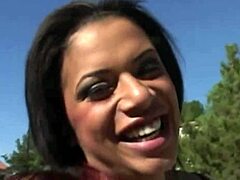 Alexis silver's big natural tits drive him wild with desire