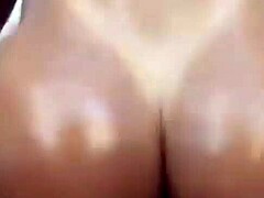 i lick her big tits and make her orgasm in our homey sex sesh