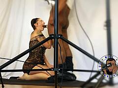 Season 4 BTS Ella in action