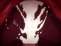 Old man seduces busty teacher in hentai