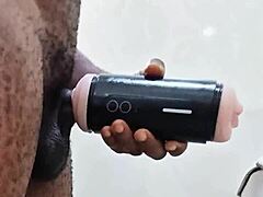 my girlfriend away, helping myself in bathroom