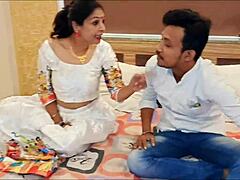 Indian Hot Bhabhi Caught in Steamy Hotel Couple Sex with Dirty Hindi Audio