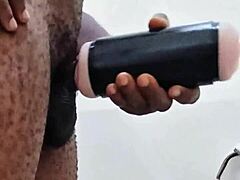 my girlfriend away, helping myself in bathroom