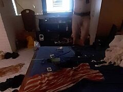 absolutely stunning old gets assfucked by monster cock in cage.