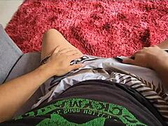 Explosive homemade video with a stunning Latina babysitter