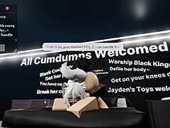 Roblox Cat Girl Takes Huge Black Cock in Wild Doggystyle Scene