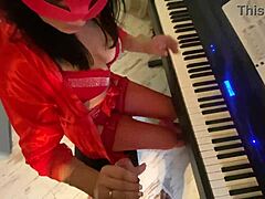 MilfyCalla Seduces Piano Teacher with Raw Desire