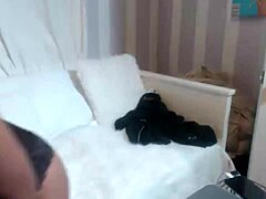 Maxine X oils big boobs and vibes clit in solo clip