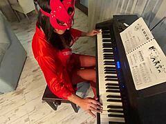 MilfyCalla Seduces Piano Teacher with Raw Desire