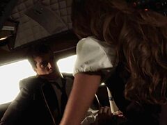madelyn marie passionately fucks captain in cockpit