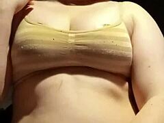 Tiny 18+ Amateur Plays With Big Tits In Lingerie