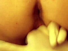 Delicious Japanese girl gets excited after the party and surprises her stepfather.