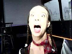 gundula pervers finds her big cock popeye and gets a facial cumshot from him in germany.