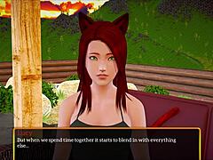 My new family plays erotic game with big tits and ass