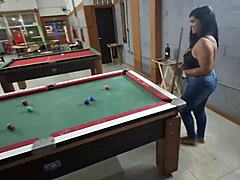 She lost the game but got POUNDED HARD in her pussy.