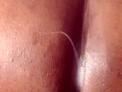 Angry black wife dominates husband with huge strapon in rough POV. Humiliation hits hard.